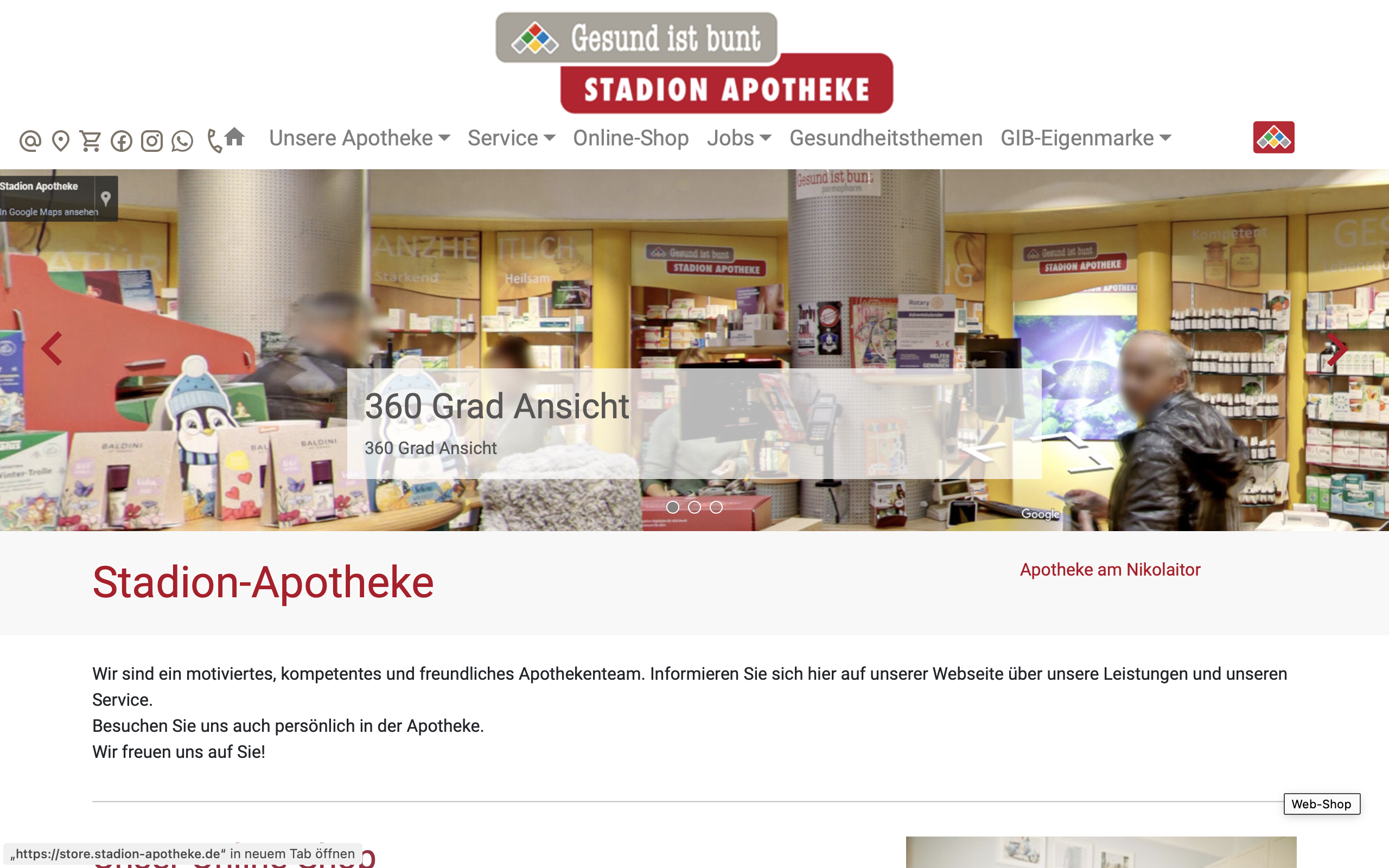 Logo der Stadion-Apotheke in Bad Salzungen